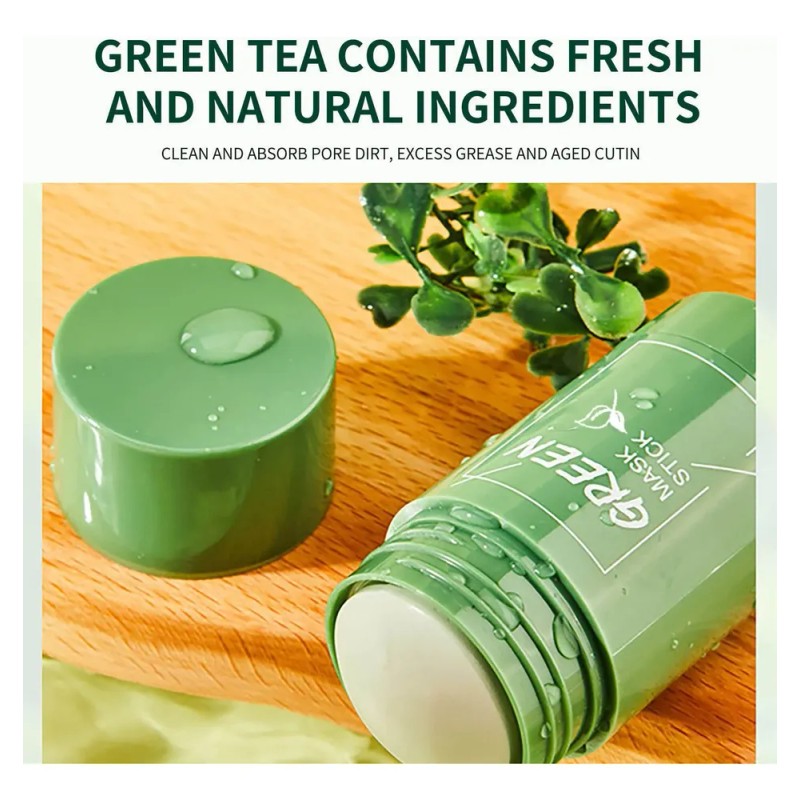 Mascarilla De Té Verde Efectiva En Barra, Máscara Limpiadora