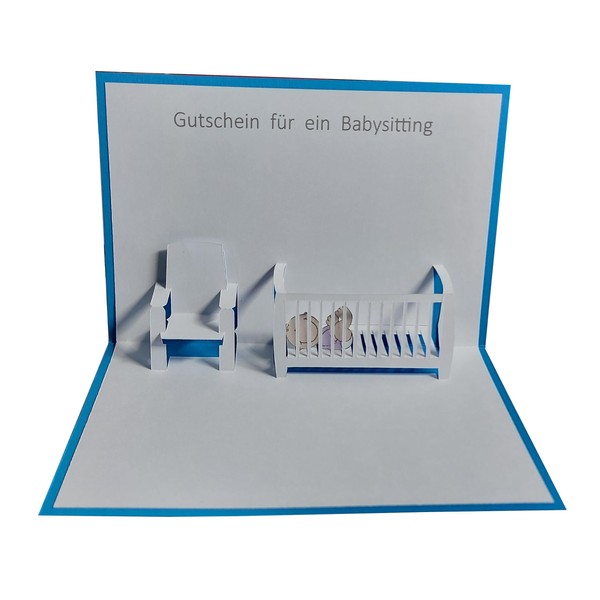 Pop Up Card - Voucher for Babysitting