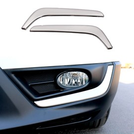 for Honda CRV CR-V 2019 2018 2017 Chrome ABS Front Fog Lamp Cover Trims, Sporty OEM Style Front Fog Lamp Molding Strip for CR-V