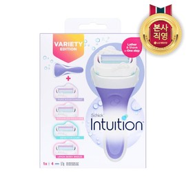SCHICK Chic Intuition Hair Removal Special Pack: 1 handle + 4 blades (natural) / 쉬크 인튜이션 제모 기획팩 핸들1개+날4입(내추럴)