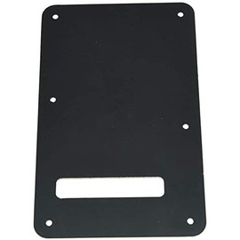 Dopro Strat Guitar Back Plate ST Trem Tremolo Cover fits USA/Mexican Standard FD Stratocaster Black Pearl