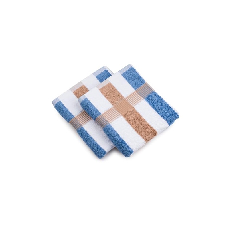 Gözze - New York Striped Hand Towels, Set of 2,