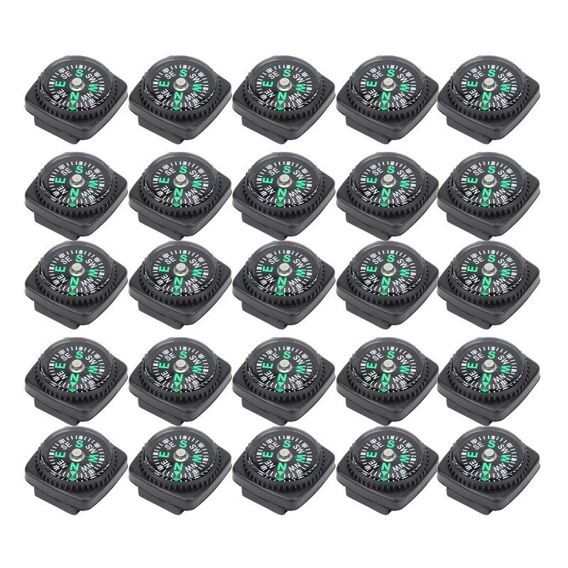 Honiwu Mini Compass, 25PCS Button Compass, Pocket Compass, 22mm Kids