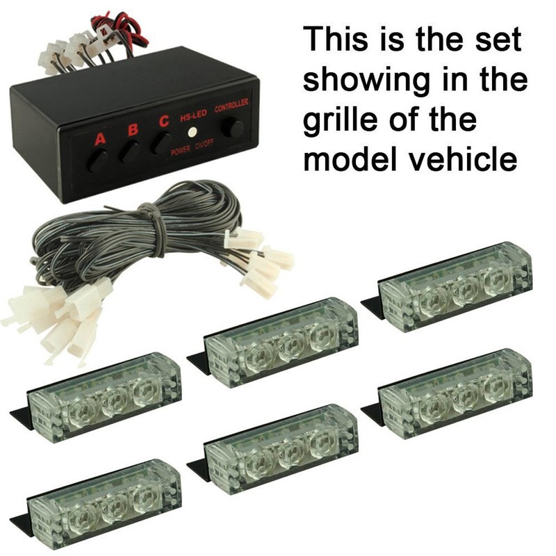 PACASK 54 LED Warning Use Flashing Strobe Lights Emergency Vehicle