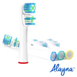 Replacement Brush Heads Compatible with OralB Braun- Best Double Clean, Pack of 20 Electric Toothbrush Replacement Heads- for Oral B Pro, 1000, 8000, 9000, Sonic, Adults, Kids, Vitality, Dual Plus!