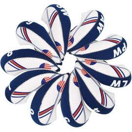 HISTAR Golf Headcovers US Flag Design Golf Club Head Cover Wedge Iron Protective Cover