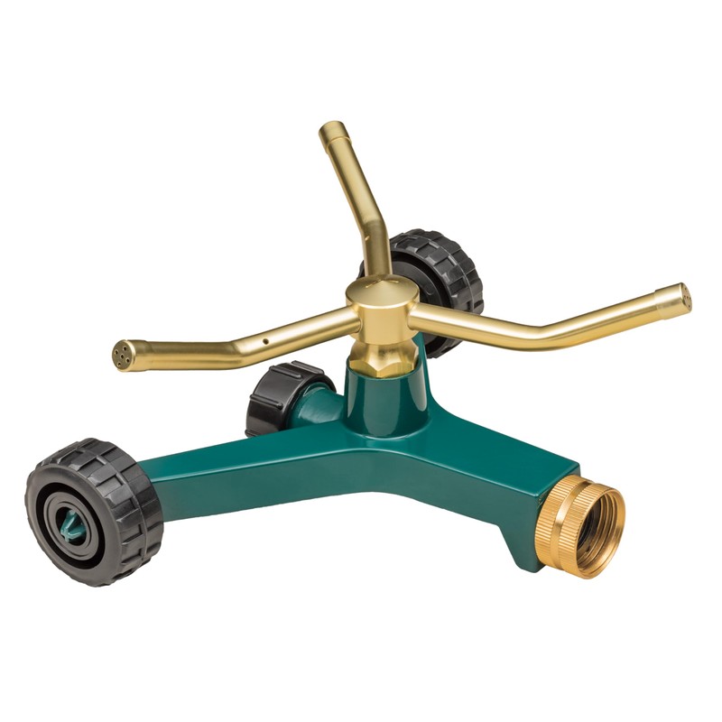 Orbit 58257N Lawn and Garden 3-Arm Metal Sprinkler with Wheel