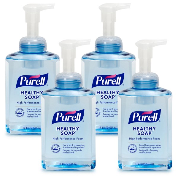 PURELL High Performance HEALTHY SOAP Foam, Fragrance Free, 17.4 Oz,