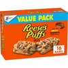 REESE'S Puffs Cereal Treat Bars, Peanut Butter and Cocoa, Snack