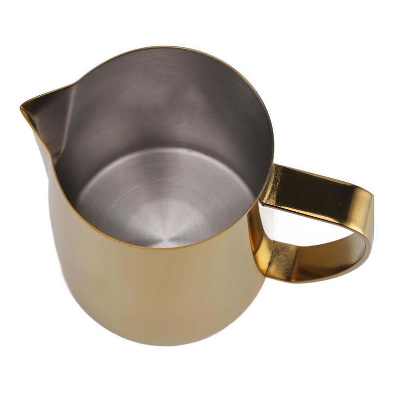 Milk Frothing Pitcher 304 Stainless Steel Coffee Steaming Pitcher Multipurpose