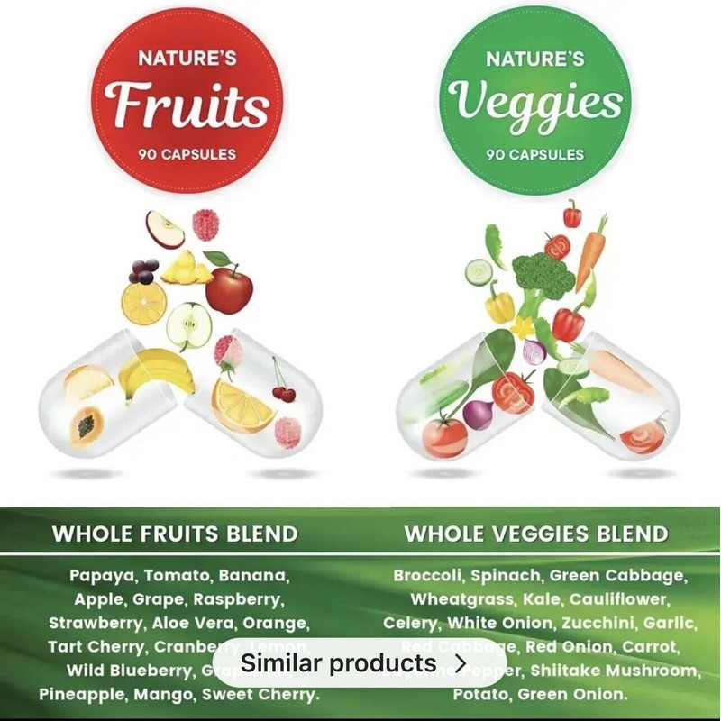 LineOne Balanced and Natural Whole Food Fruits and Veggies Dietary