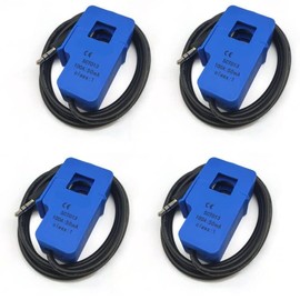 SYUAB 4Pcs 100A/50mA SCT013000 Non-invasive Split Transformer Sensor SCT-013-000 Split Core Current Sensor Transformer, Blue, 4psct100A
