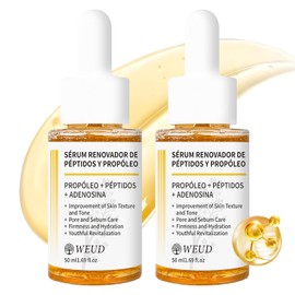 WEUD Serum Coreano Original, Serum Facial con Péptidos Propóleo, Reafirman, Cuidado Antiedad y Reparador, Luminosidad y Piel Radiante, Fórmula Hipoalergénica para Todo Tipo de Piel （100ML）