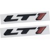 Pair Set LT1 Emblem 3D Side Fender Door Badges Sticker