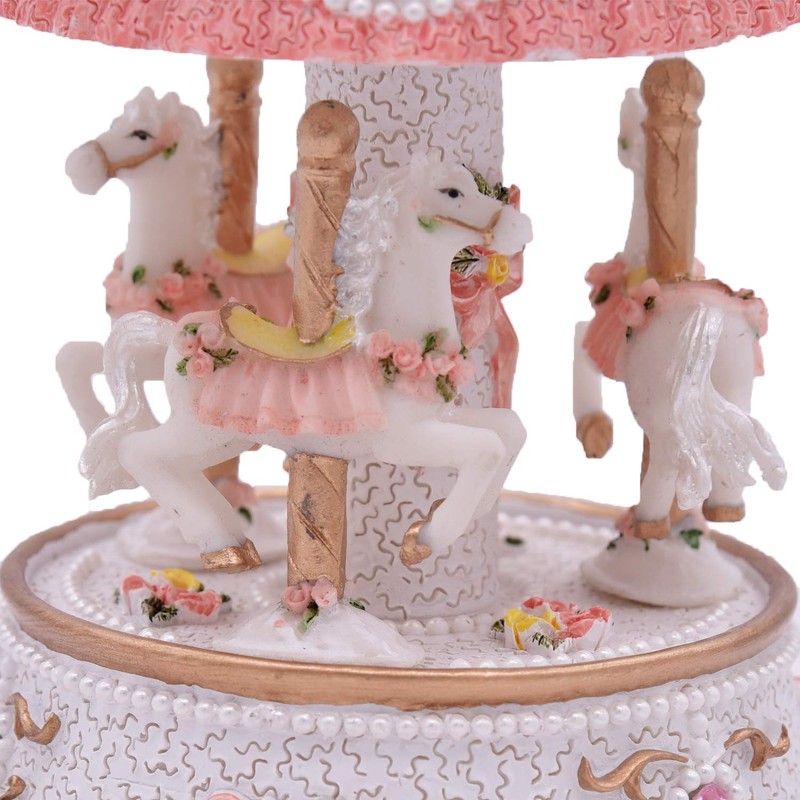 Laxury 3-horse Carousel Music Box Mp333,Tune is Carrying You from