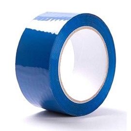 Blue Packing Tape 2 Inch x 55 Yards, 2 Mil Thick, Heavy Duty Colored Moving and Packaging Tape for Carton Sealing (Blue)