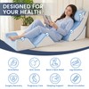 WSOFRALC 5PCS Orthopedic Wedge Pillow Set for After Surgery