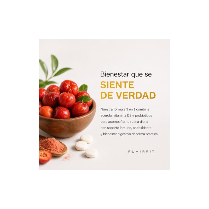 Complex Acerola – 60 Tabletas Masticables | 1 Tableta al