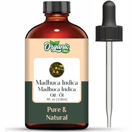 Organic Zing Madhuca Indica (Madhuca Longifolia) Oil, Pure & Natural Carrier Oil for Massage, Skincare & Haircare, 118 ml/3.99 fl oz