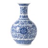 Blue and White Vase, Blue Vases Home Décor, Chinoiserie Vase,