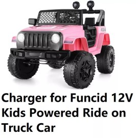 coming data charger power supply for Funcid 12v  Kids Ride On electric ride on truck car