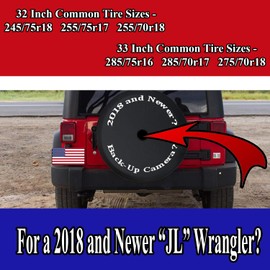JL Spare Tire Cover Dinosaur Trex Park Tire Covver Black Fits Jeep Bronco CRV and Many More (30-31 Inch)