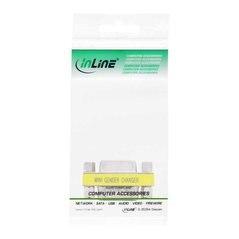 InLine® Mini Gender Changer, InLine®, 9 pin plug/socket