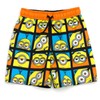Minions Big Boys UPF 50+ Swim Trunks Bathing Suit Yellow/Orange