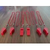 DYBADYSA 20 Pcs Red Plastic Loud Whistle with Lanyard for