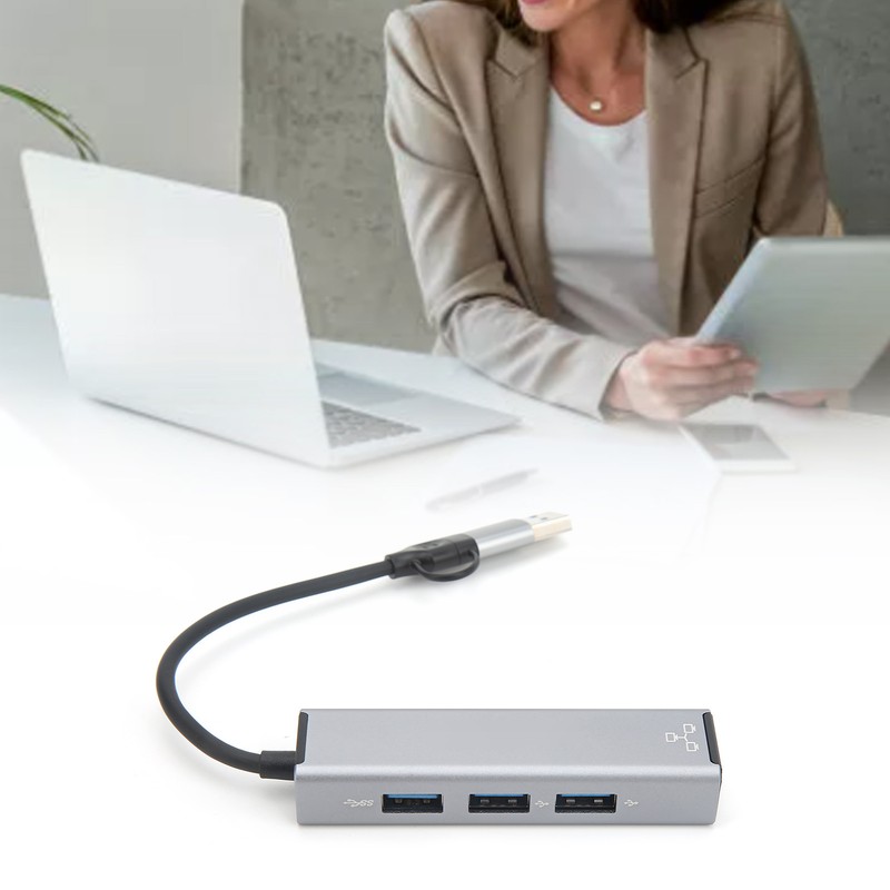 USB C USB A Hub Low Network Latency USB 3.0