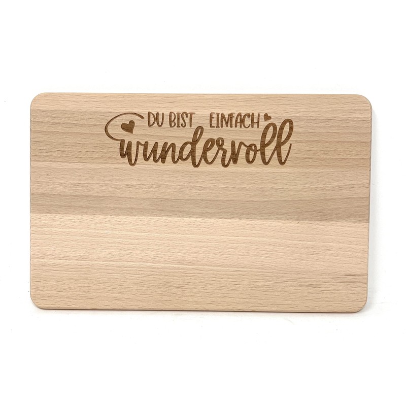 Mother's Day Gift Idea – Wooden Breakfast Board with High-Quality