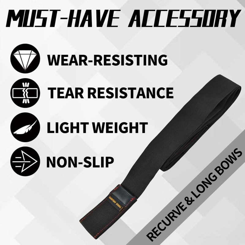 longbowmaker Premium Polyester Bow Stringer Tool - Effortless, Safe, and