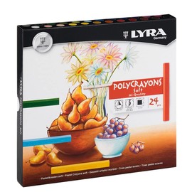 Lyra Polycrayons Federmäppchen Kreide künstlerischen Hohe Mitgliedschaft der Oberfläche Etui mit 24 Stück