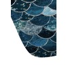 Society6 Monika Strigel Really Mermaid Midnight Blue Bath Mat, 17"