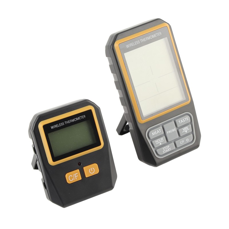 Wireless BBQ Thermometer Digital Remote Kitchen Meat Food Cooking 328ft