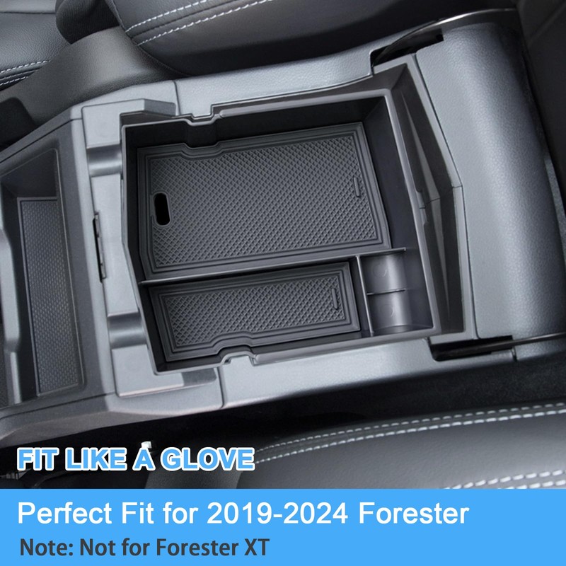 JKCOVER Upgraded Design Center Console Organizer Tray Compatible with Subaru