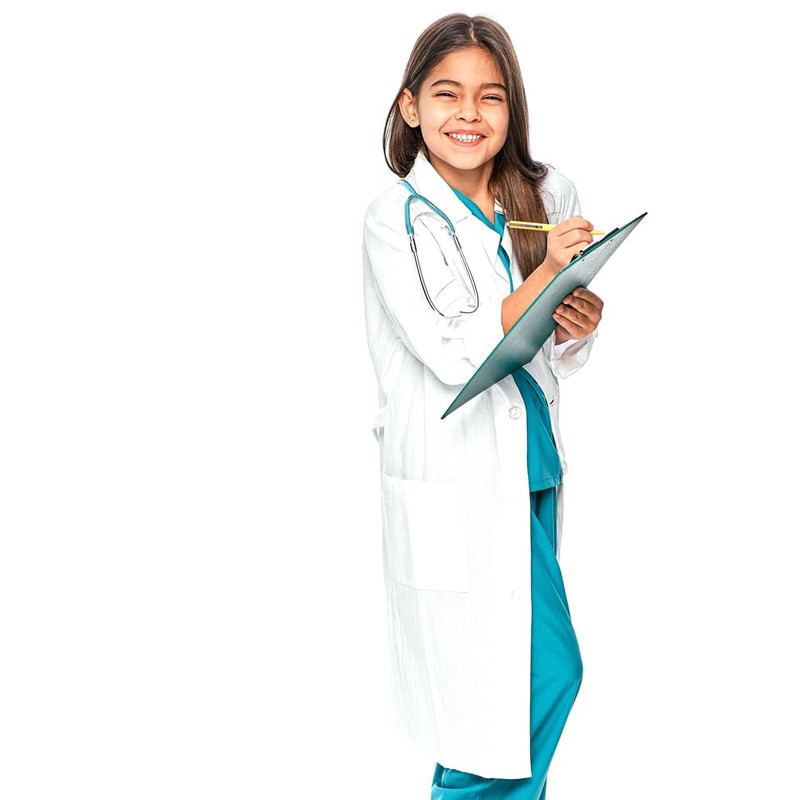 Rauoawby White Lab Coat for Kids - Children's Lab Coat