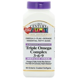 Triple Omega Complex 3-6-9 - 90 softgels,(21st Century) by 21st Century Health Care