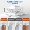 NIORSUN Solar Post Lights Outdoor 12 Pack, 2 Modes LED,