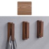 Wall Towel Rack Punch Wooden Towel Hook for Kitchen Bathroom
