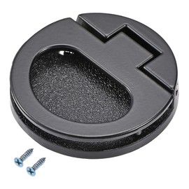 uxcell Flush Pull Ring Handle 43.5x7mm, 3pcs Plane Drawer Door Pull, Black