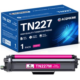 TN227M Toner Cartridge Compatible TN-227 TN227 Magenta Replacement for Brother TN227 TN-227M HL-L3270CDW MFC-L3770CDW HL-L3290CDW Printer 1 Pack