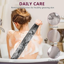 MR.TIMELAG African Net Bath Sponge & Shower Cap Set 4-Pack- RedExfoliating Bath Towel with Matching Shower Cap - Long Lasting Net Sponge for Deep Cleansing & Skin Renewal (0.16kg Lightweight Set)