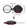 Magnifying Glass, Pocket Folding Loupe with Protective Leather Case 6X