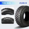 TRIBLE SIX 21x8-9 ATV/UTV Tires Set of 2, 21x8x9 All-Terrain