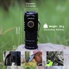UNROEVS Mini Flashlight 2550 Lumens Rechargeable USB C Charging, Small