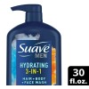 Suave Men 3 in 1 Mens Body Wash, Hair, Face