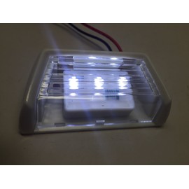 MARINE BOAT LED RV TRAILER COOL WHITE 12V COURTESY LIGHT ABS 3.5"X1.8" 3 LED
