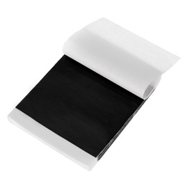 MECCANIXITY 100 Pcs Gold Leaf Sheets 5.5" x 5.5" Imitation Gold Foil Sheets for Crafts,Picture Frames,Sculpture,Nails and DIY Arts Decoration,Black