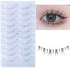 Bottom Lashes False Eyelashes Pack, 10 Pairs, Lower Lashes Fake